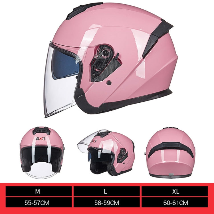 GXT Electric Vehicle Four Seasons Sun Protection & Windshield Double Lens Helmet, Size: M(Matt Black Blue) - Helmets by GXT | Online Shopping South Africa | PMC Jewellery | Buy Now Pay Later Mobicred