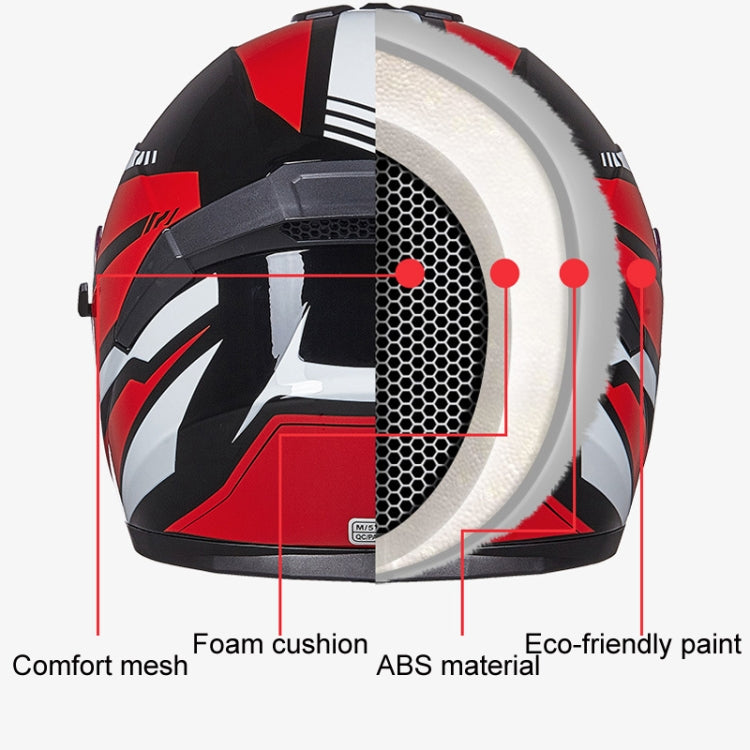 GXT Electric Vehicle Four Seasons Sun Protection & Windshield Double Lens Helmet, Size: M(Bright Black) - Helmets by GXT | Online Shopping South Africa | PMC Jewellery | Buy Now Pay Later Mobicred