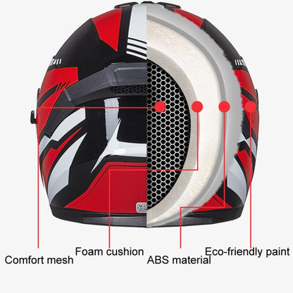 GXT Electric Vehicle Four Seasons Sun Protection & Windshield Double Lens Helmet, Size: XL(Bright Black Gray) - Helmets by GXT | Online Shopping South Africa | PMC Jewellery | Buy Now Pay Later Mobicred