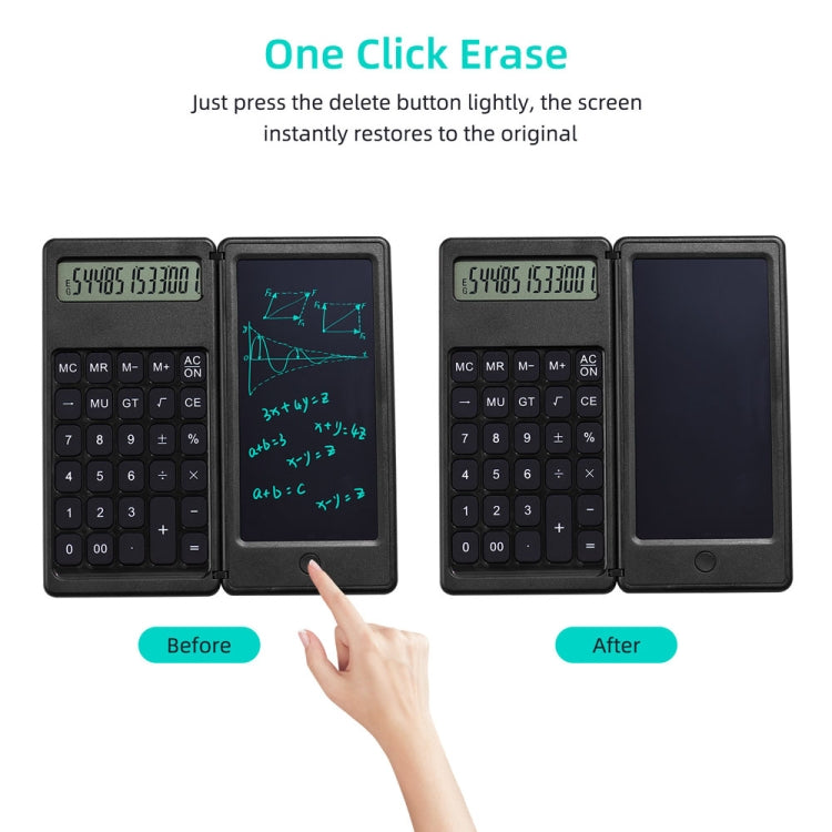 Function Model 6 inch Learning Business Office Portable Foldable LCD Writing Board Calculator -  by PMC TechLife | Online Shopping South Africa | PMC TechLife | Buy Now Pay Later Mobicred