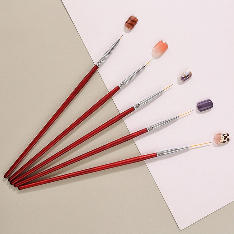 No.2 0.9cm Nail Fine Line Pulling Pen Color Painting Flower Pen Fine Outline Nail Art Pen - Nail Art Equipment by PMC Jewellery | Online Shopping South Africa | PMC Jewellery | Buy Now Pay Later Mobicred