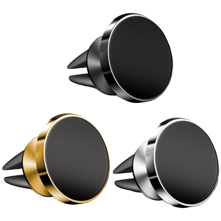 Air Outlet Type Aluminum Alloy Car Magnetic Suction Bracket Navigation Phone Holder(Gold) - free shipping - PMC TechLife - Order now!