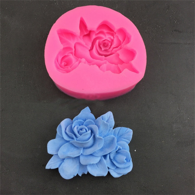 Silicone Handmade Mold Chocolate Epoxy Gypsum Fondant Mold(Gardenia) - Arts & Crafts by PMC Jewellery | Online Shopping South Africa | PMC Jewellery