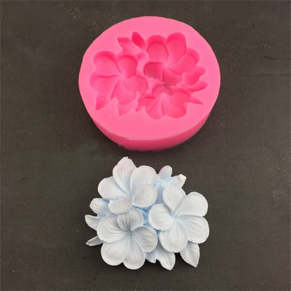Silicone Handmade Mold Chocolate Epoxy Gypsum Fondant Mold(3 Petals Frangipani) - Arts & Crafts by PMC Jewellery | Online Shopping South Africa | PMC Jewellery