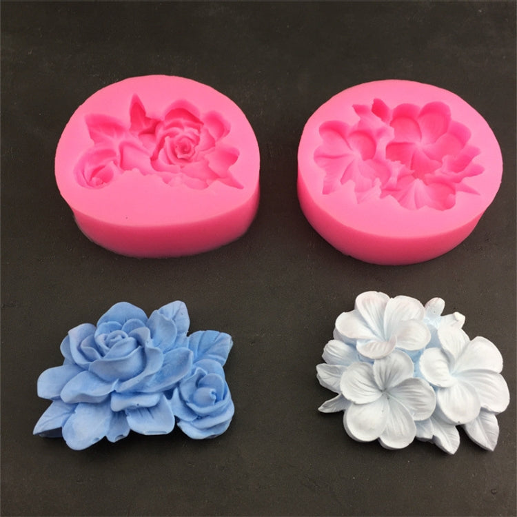 Silicone Handmade Mold Chocolate Epoxy Gypsum Fondant Mold(Gardenia) - Arts & Crafts by PMC Jewellery | Online Shopping South Africa | PMC Jewellery