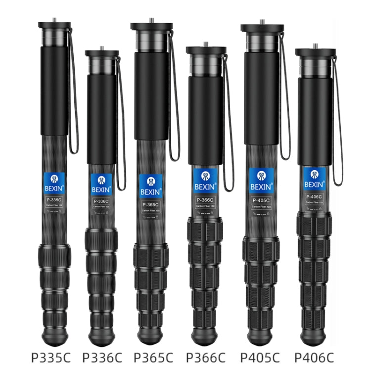 BEXIN P406CF-S Carbon Fiber Monopod Travel Shooting Mobile Phone Live Selfie Bracket Retractable Portable Monopod - Monopods by BEXIN | Online Shopping South Africa | PMC TechLife | Buy Now Pay Later Mobicred