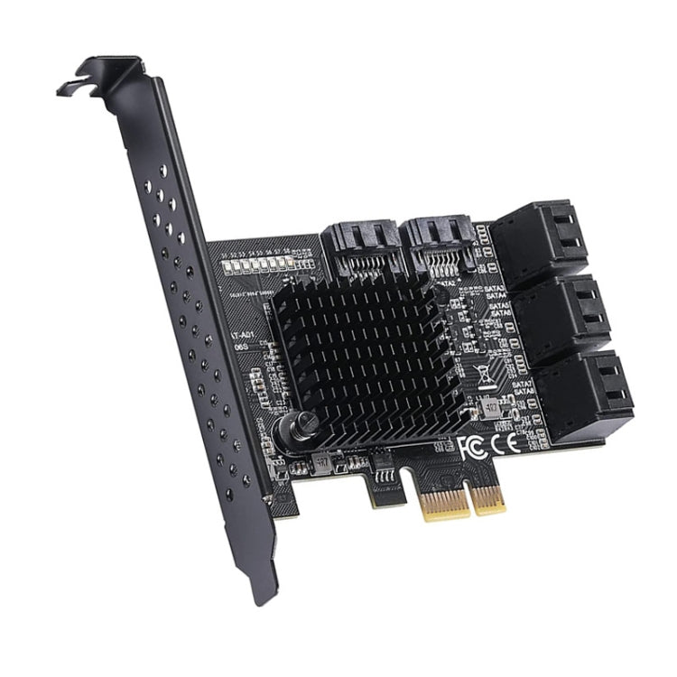 PCIE 1X To 8 Port  SATA 3.0 Adapter Expansion Card ASMedia ASM1166 Converter - Add-on Cards by PMC TechLife | Online Shopping South Africa | PMC TechLife
