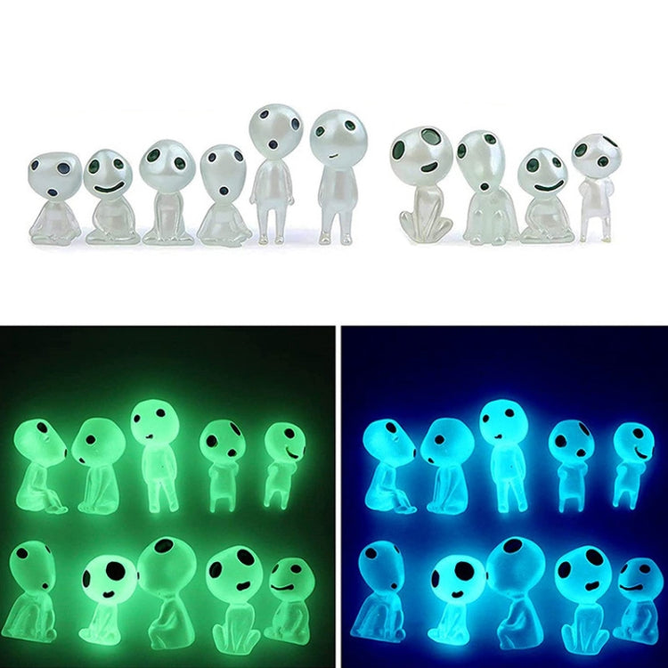 10pcs No. 10 Halloween Alien Ghost Micro Landscape Ornament(Green Light) - Desktop Ornaments by PMC Jewellery | Online Shopping South Africa | PMC Jewellery