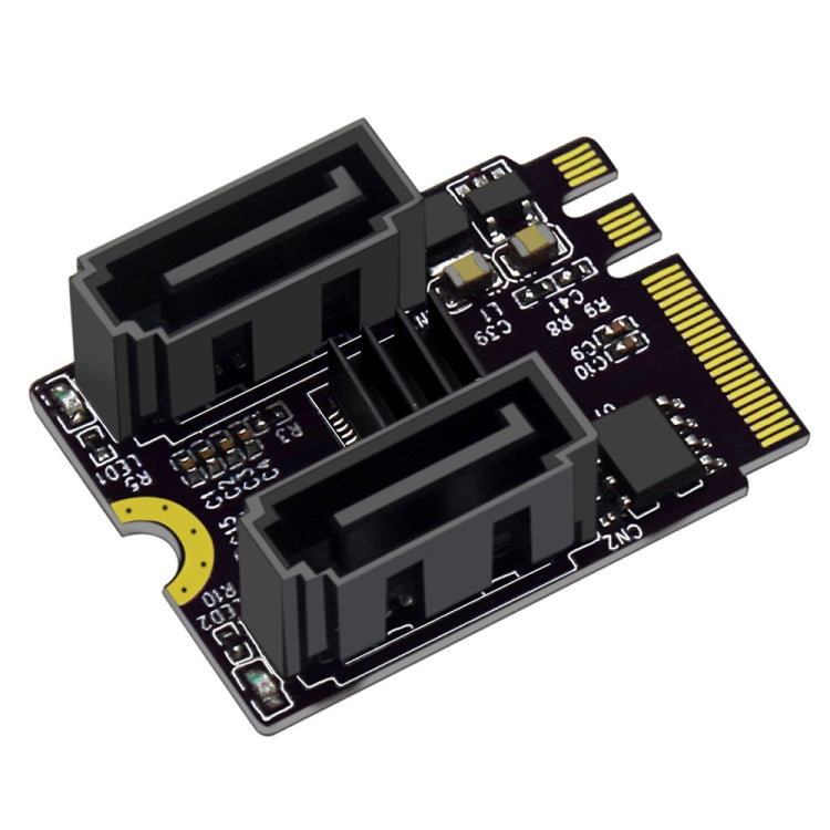 M2 to SATA3.0 Adapter Card PCI-E3.0 Card KEY A+E WiFi M.2 to SATA JMB582 Chip(Black) - Card Adapter by PMC Jewellery | Online Shopping South Africa | PMC Jewellery | Buy Now Pay Later Mobicred