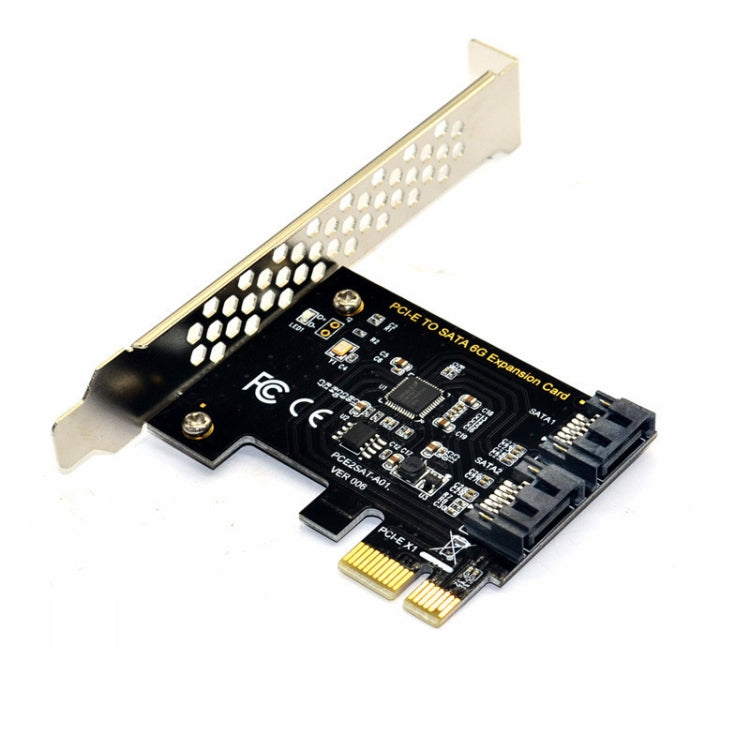 PCE2SAT-A01 PCI-E 1X To SATA3.0 Expansion Card 6 Gbps Transfer Card - Add-on Cards by PMC Jewellery | Online Shopping South Africa | PMC Jewellery | Buy Now Pay Later Mobicred