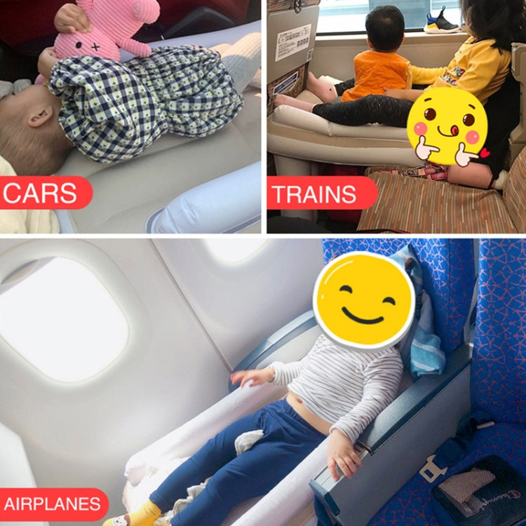 Outdoor Travel Baby Inflatable Bed Children Car Rear Folding Bed Aircraft Inflatable Mattress, Color: Gray - free shipping - PMC TechLife - Order now!