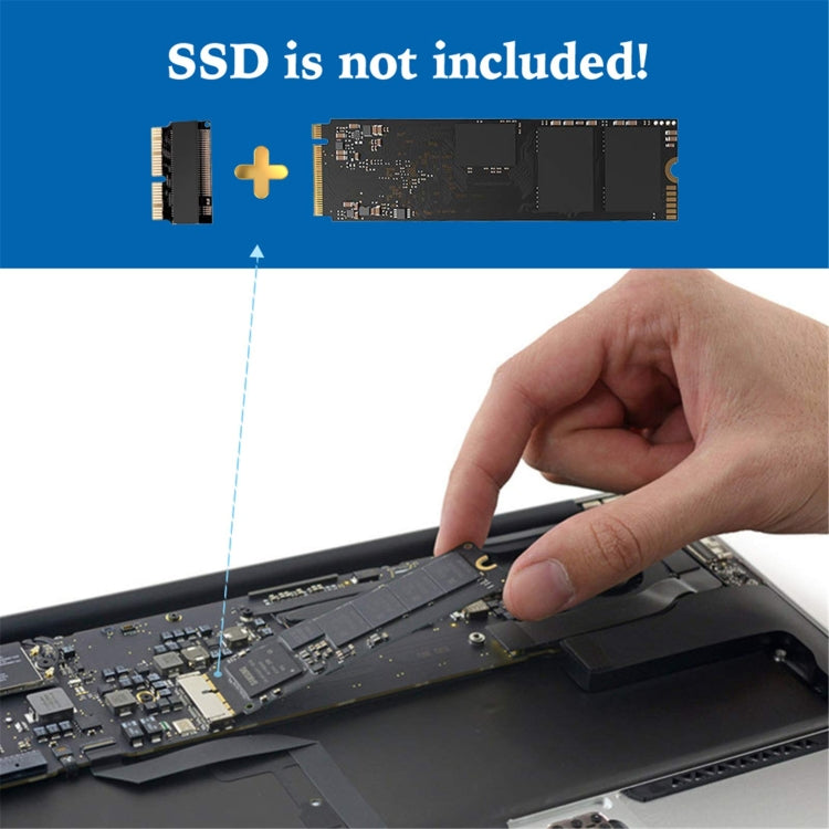 M.2 PCIE NVME SSD Adapter For MacBook Air Pro Retina Mid 2013-2017(Black) - Others by PMC TechLife | Online Shopping South Africa | PMC TechLife