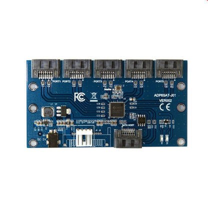 SATA2.0 3Gbps JMB321 Chip SATA Expansion Card 1 to 5 Port Riser Card - Add-on Cards by PMC Jewellery | Online Shopping South Africa | PMC Jewellery | Buy Now Pay Later Mobicred