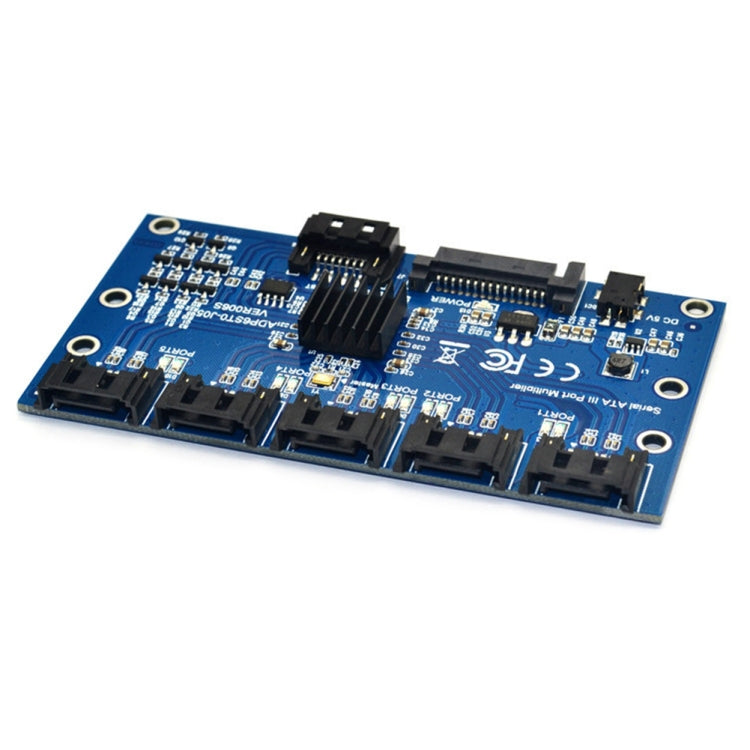 SATA2.0 3Gbps JMB321 Chip SATA Expansion Card 1 to 5 Port Riser Card - free shipping - PMC Jewellery - Order now!