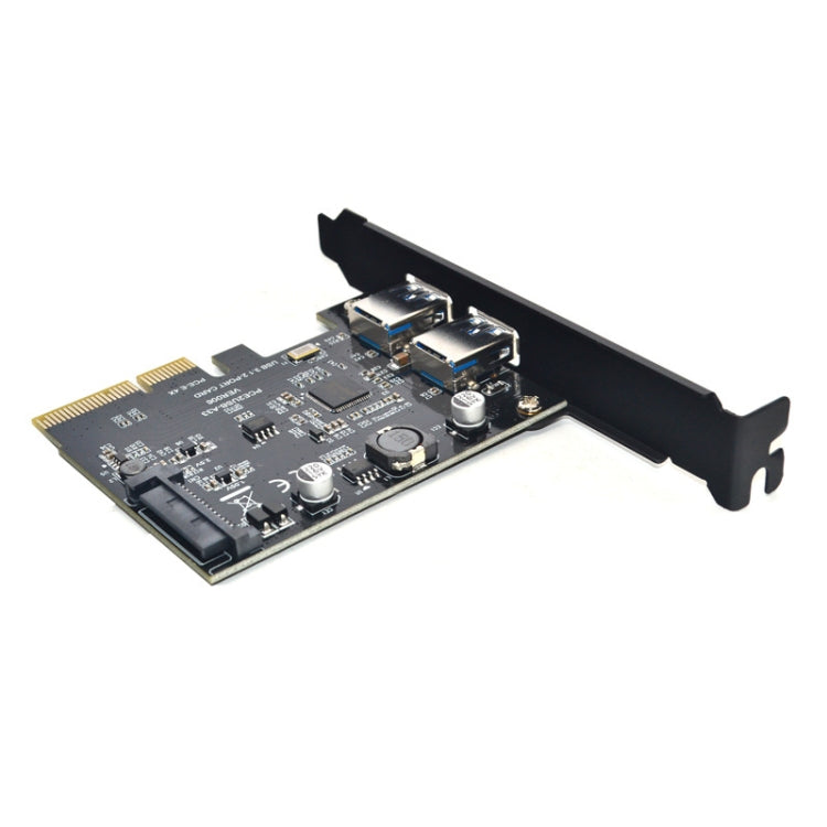 USB3.2 Expansion Card GEN2 Type-A Port ASMedia ASM3142 Transfer 10Gbps(Black) - Card Adapter by PMC Jewellery | Online Shopping South Africa | PMC Jewellery | Buy Now Pay Later Mobicred