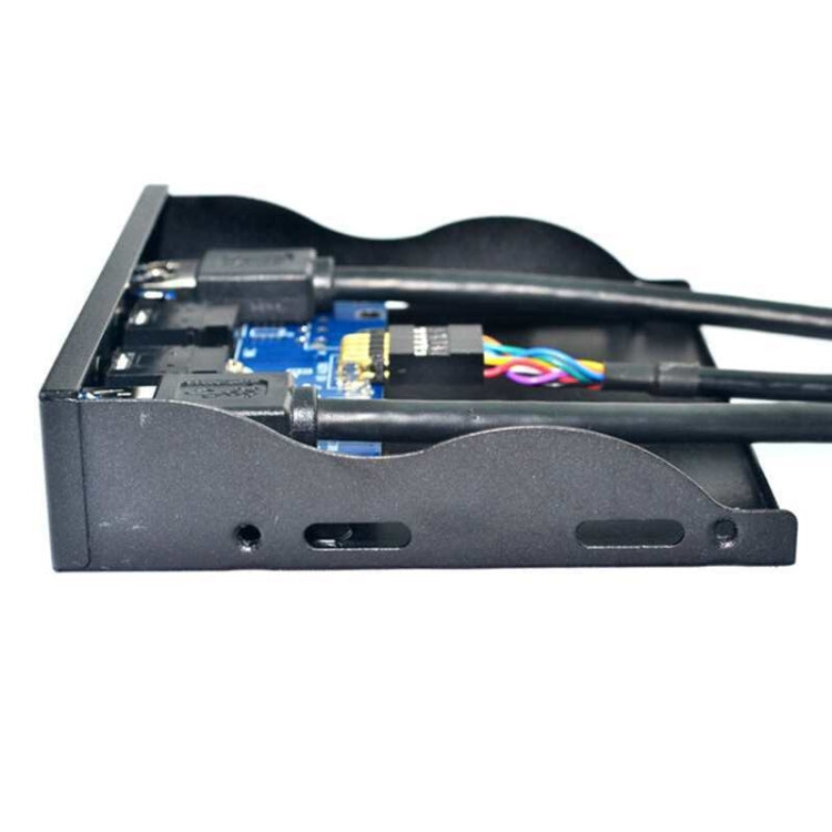 3.5-Inch  2 USB 2.0+HD AUDIO Port Desktop PC Case Floppy Drive Front Panel(Black) - Computer Cases & Towers by PMC TechLife | Online Shopping South Africa | PMC TechLife | Buy Now Pay Later Mobicred