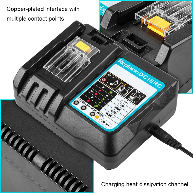 For Makit DC18RA / DC18RC 14.4V-18V Cordless Power Tool Battery Charger(EU Plug) - Electric Saws & Accessories by PMc TechLife | Online Shopping South Africa | PMc TechLife | Buy Now Pay Later Mobicred
