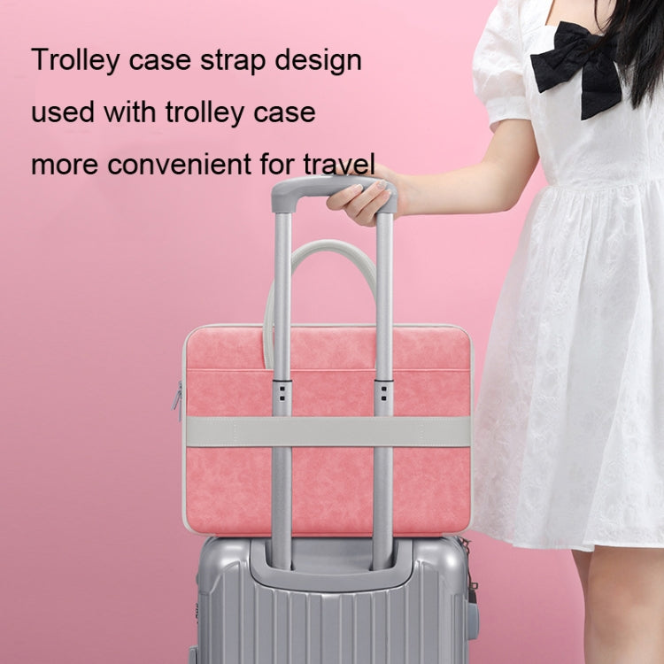 BUBM 14 Inch Full Open Laptop Bag(Pink) - free shipping - PMC Jewellery - Order now!