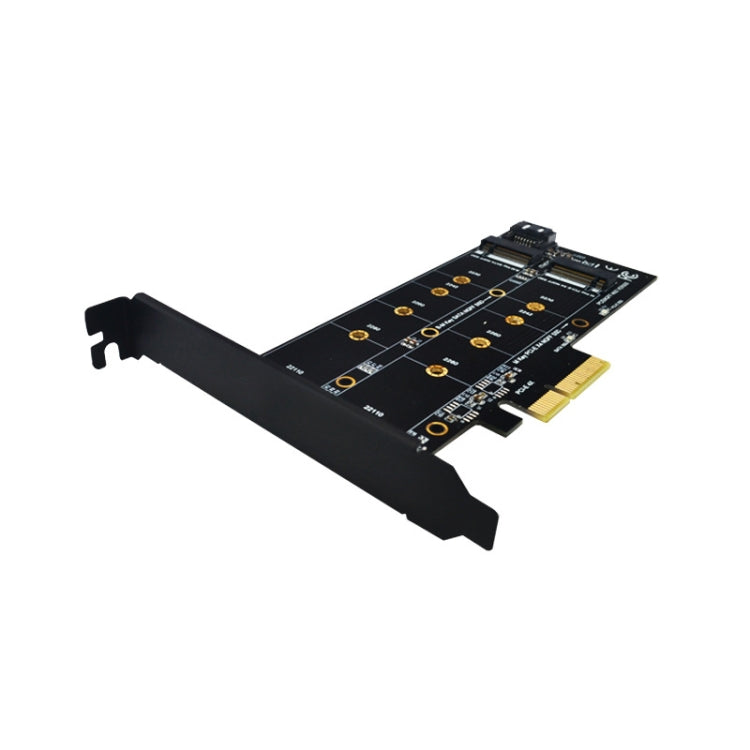 M.2 PCIe SSD Adapter Card PCIE 4x to M.2 Key M B Dual Interface Card - Add-on Cards by PMC Jewellery | Online Shopping South Africa | PMC Jewellery | Buy Now Pay Later Mobicred