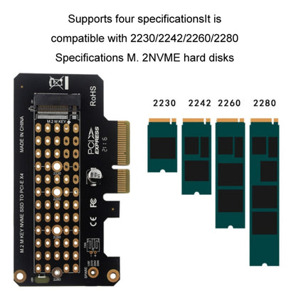 5pcs NVME Transfer Card M.2 To PCIE3.0/4.0 Full Speed X4 Expansion Card, Style: Half Height - Card Adapter by PMC Jewellery | Online Shopping South Africa | PMC Jewellery | Buy Now Pay Later Mobicred