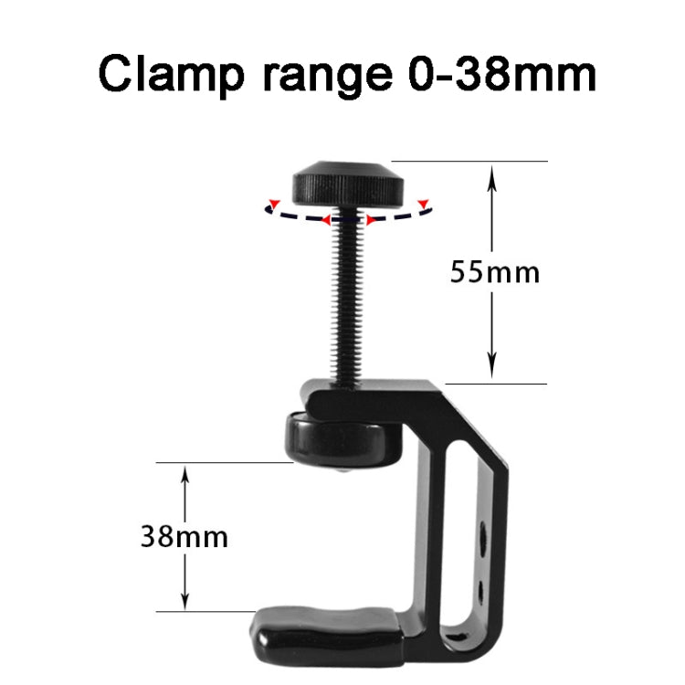 BEXIN WN-38 Universal C-Clamp With 1/4-Inch & 3/8-Inch Hole For Tables Desk Mount - Holder by BEXIN | Online Shopping South Africa | PMC Jewellery