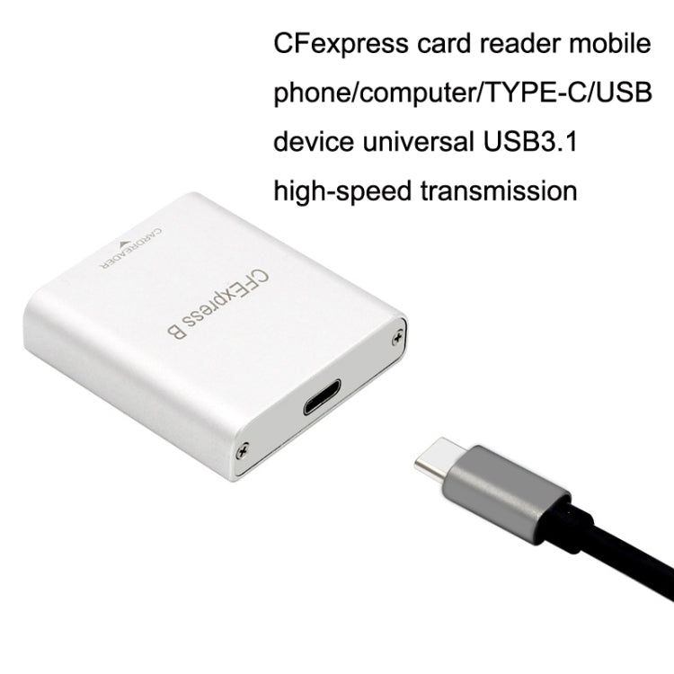 10G High Speed USB3.2 Z6/Z7 1DX3 Wiring CFEXPRESS Card Reader With C-C Line -  by PMC Jewellery | Online Shopping South Africa | PMC Jewellery | Buy Now Pay Later Mobicred