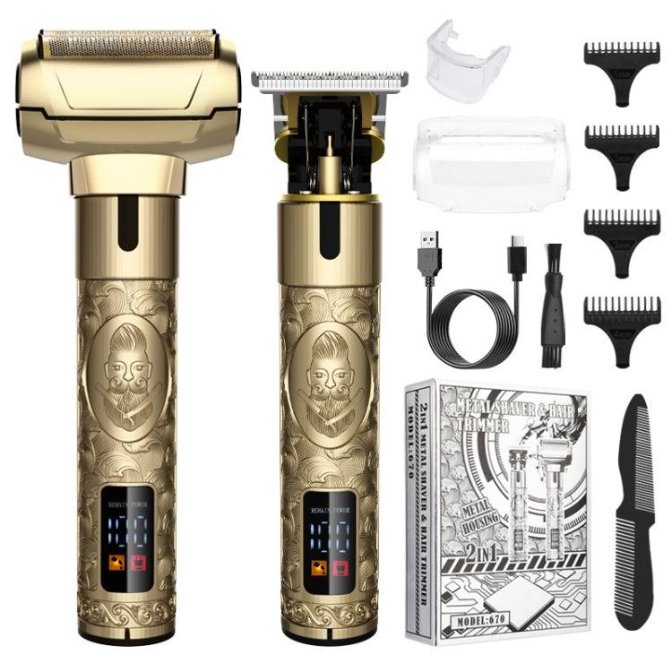 Men Haircut Shaving Knife 2 In 1 Set - free shipping - PMC TechLife - Order now!