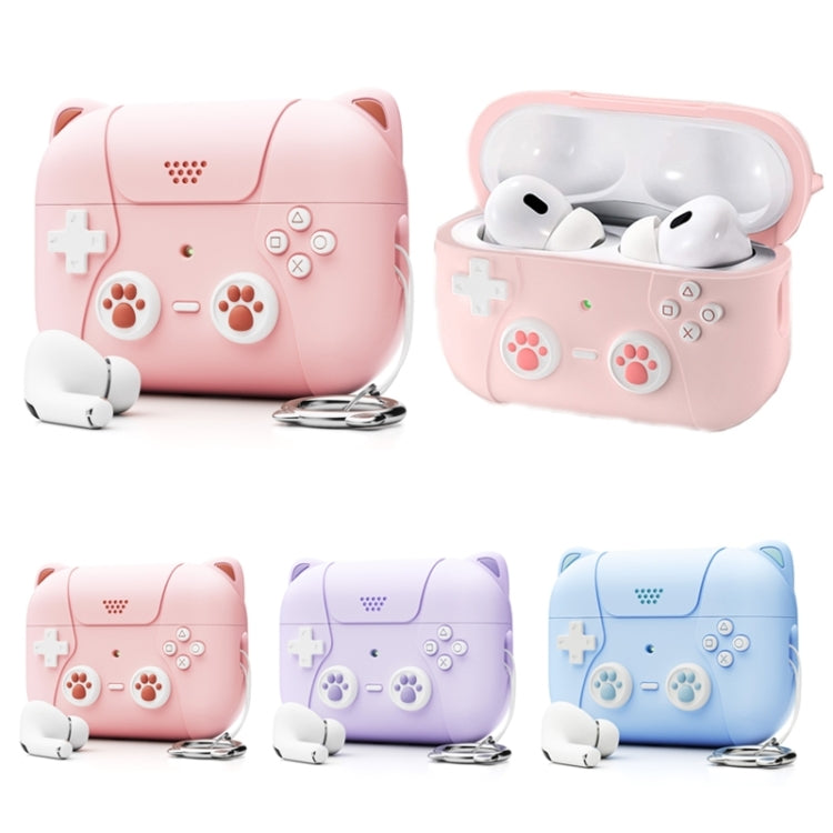For AirPods 3 Earphone Silicone Protective Case Cat Claw Cover(Light Purple) - For AirPods 3 by PMC Jewellery | Online Shopping South Africa | PMC Jewellery | Buy Now Pay Later Mobicred