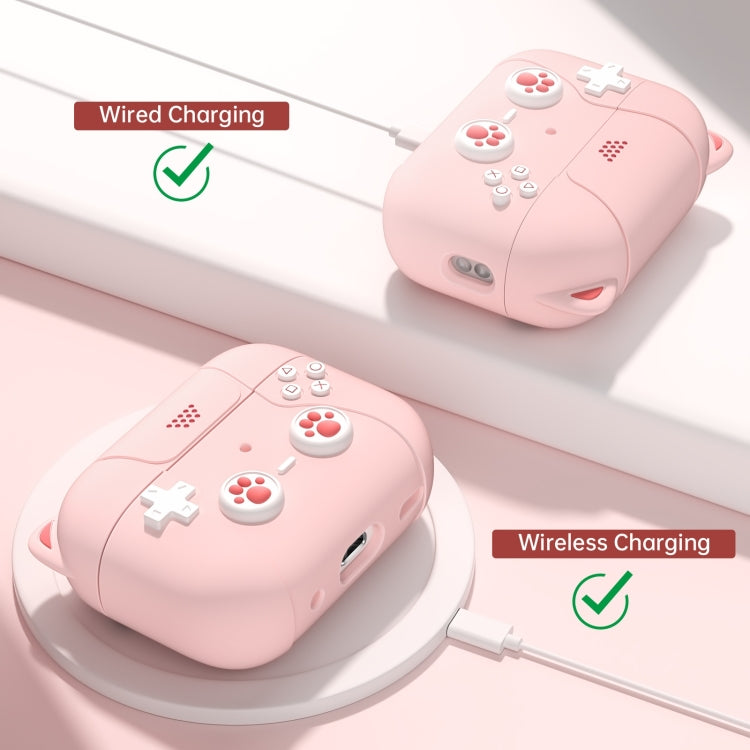 For AirPods 3 Earphone Silicone Protective Case Cat Claw Cover(Light Pink) - For AirPods 3 by PMC Jewellery | Online Shopping South Africa | PMC Jewellery | Buy Now Pay Later Mobicred