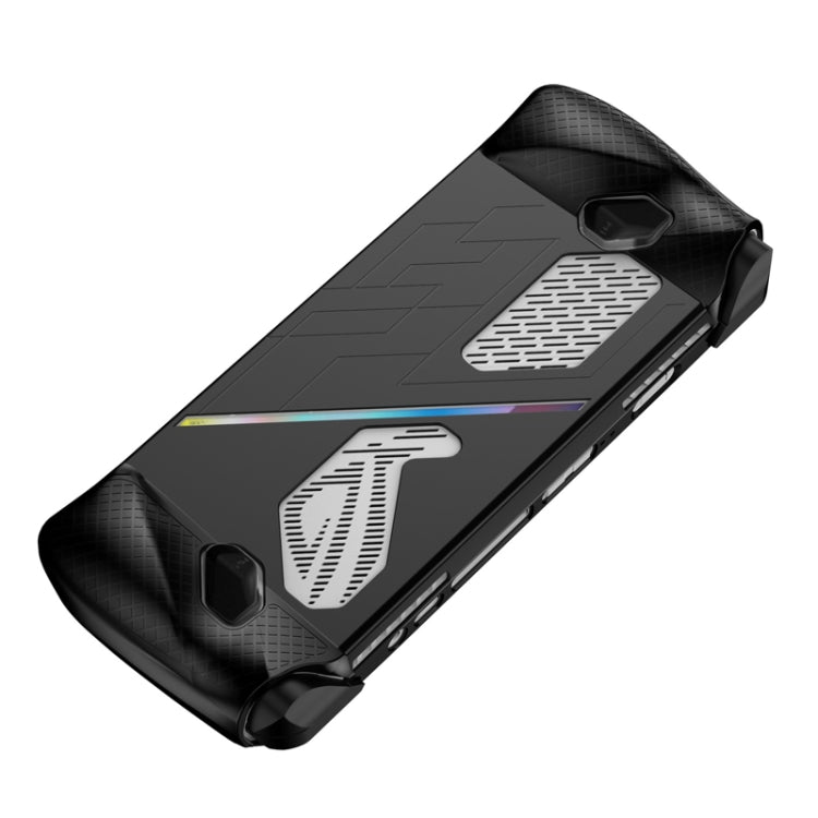 For ASUS ROG Ally Game Console Silicone Protective Cover Spray Oil Case(Black) - Accessories by PMC Jewellery | Online Shopping South Africa | PMC Jewellery