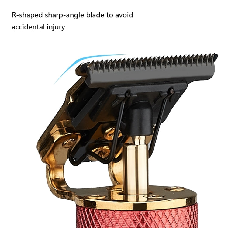 Hollow T-shape Ceramic Cutter Head USB Charging Engraving Electric Hair Clipper, Color: Silver - free shipping - PMC TechLife - Order now!