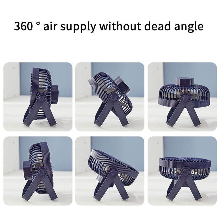 3-in-1 Electric Fan Wall Mounted Desktop Quiet Brushless Turbine Mini Fan, Style: Rechargeable(Black) - Electric Fans by PMC TechLife | Online Shopping South Africa | PMC TechLife | Buy Now Pay Later Mobicred