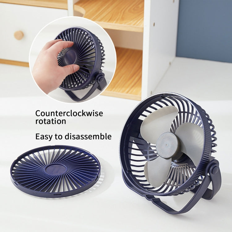 3-in-1 Electric Fan Wall Mounted Desktop Quiet Brushless Turbine Mini Fan, Style: Rechargeable(Black) - Electric Fans by PMC TechLife | Online Shopping South Africa | PMC TechLife | Buy Now Pay Later Mobicred