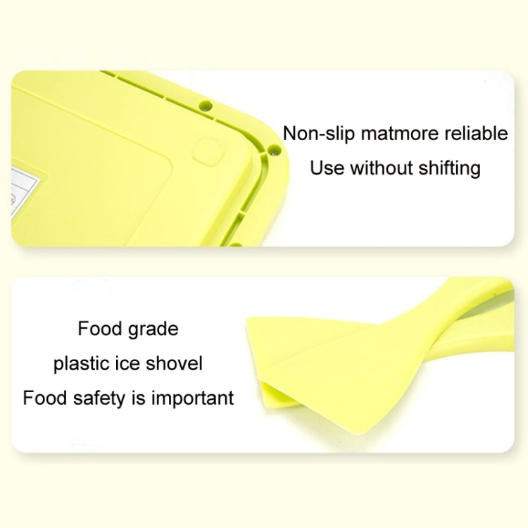 Mini Household Fried Yogurt Machine Children Homemade DIY Fried Ice Tray, Color: Stainless Steel White 22.5x17.5cm - free shipping - PMC TechLife - Order now!