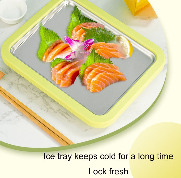 Mini Household Fried Yogurt Machine Children Homemade DIY Fried Ice Tray, Color: Stainless Steel White 26x21cm - free shipping - PMC TechLife - Order now!