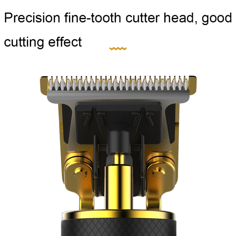 USB Rechargeable Digital Display Engraving Ceramic Knife Electric Hair Clipper(Gold) - free shipping - PMC TechLife - Order now!
