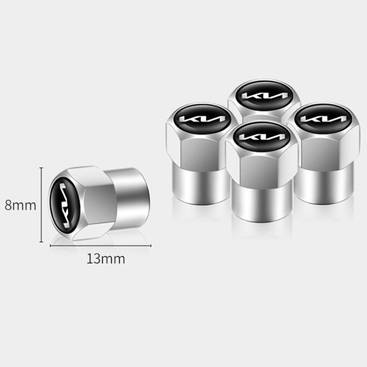 3sets/12pcs For KIA KN Car Tire Valve Core Decorative Metal Cap(Gold) - Tire Valve Caps by PMC TechLife | Online Shopping South Africa | PMC TechLife | Buy Now Pay Later Mobicred