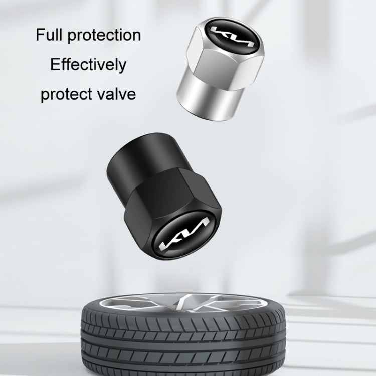 3sets/12pcs For KIA KN Car Tire Valve Core Decorative Metal Cap(Gold) - Tire Valve Caps by PMC TechLife | Online Shopping South Africa | PMC TechLife | Buy Now Pay Later Mobicred
