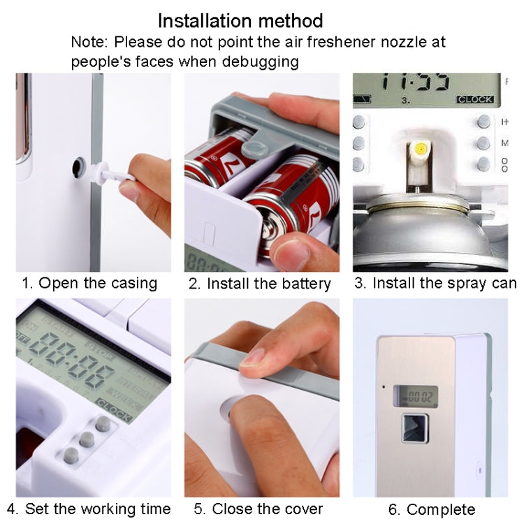Anti-Corrosion Stainless Steel Panel LCD Digital Display Intelligent Automatic Fragrance Sprayer(Black Titanium) - free shipping - PMC TechLife - Order now!