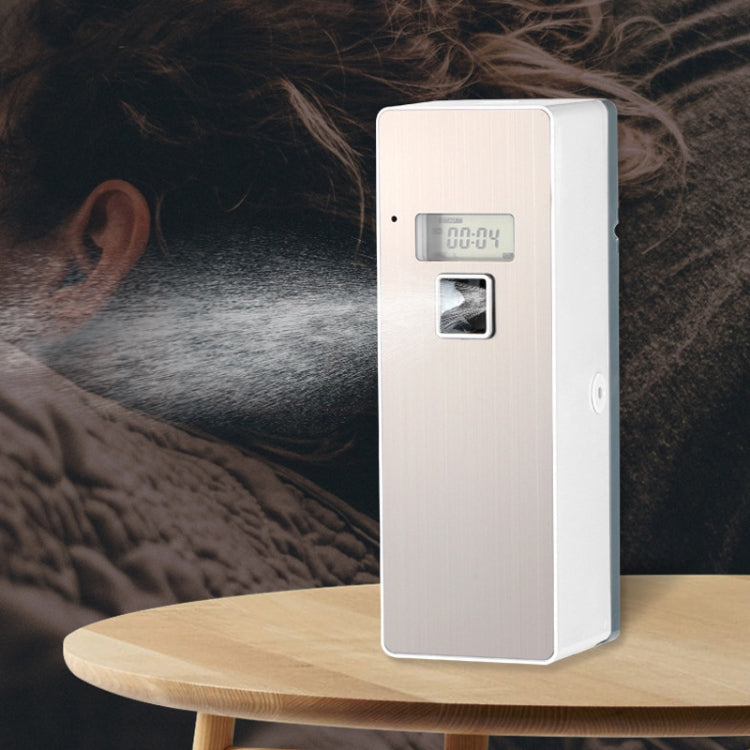Anti-Corrosion Stainless Steel Panel LCD Digital Display Intelligent Automatic Fragrance Sprayer(Titanium Gold) - free shipping - PMC TechLife - Order now!