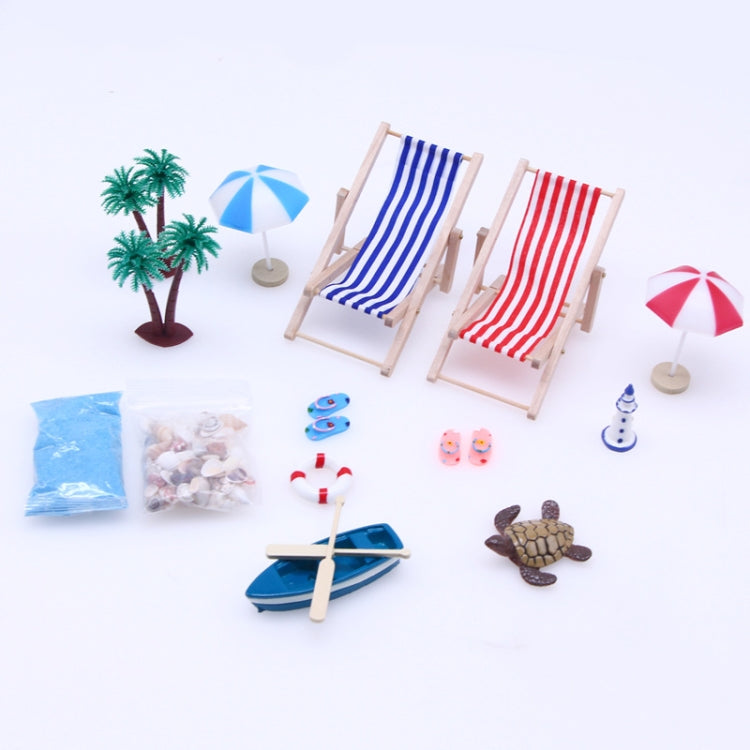 B Style Mini Beach Set Miniature Model Ornament Summer Ocean Simulation Scene Photo Decoration Props - Other Props by PMC TechLife | Online Shopping South Africa | PMC TechLife | Buy Now Pay Later Mobicred