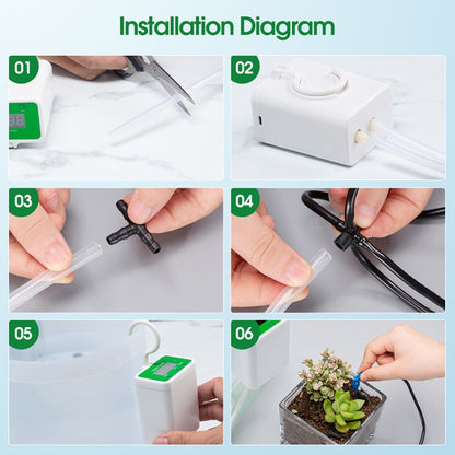 Household Intelligent Drip Irrigation Automatic Watering Timing Machine, Specification: Water 12 Potted Plants - Watering & Irrigation by PMC Jewellery | Online Shopping South Africa | PMC Jewellery