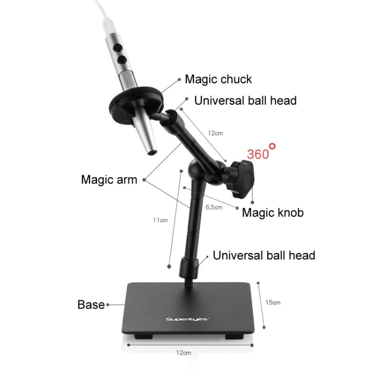 5 Million Digital Electron Microscope Magnifying Dermatoscope, Specification: B008+Z008 High Low Lifting Racks+WiFi Box - free shipping - PMC Jewellery - Order now!
