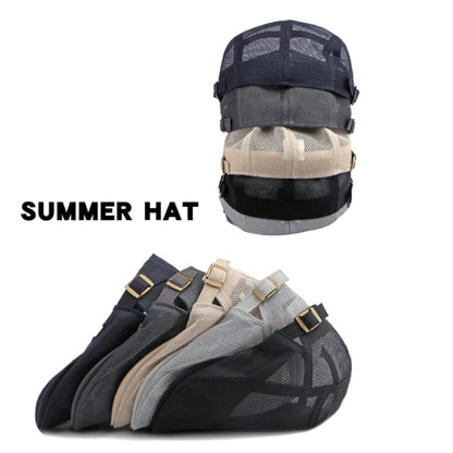 Summer Mesh Breathable Vintage Cap(Black) - Peaked Cap by PMC Jewellery | Online Shopping South Africa | PMC Jewellery