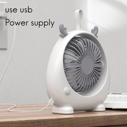 Dormitory Portable Animal Ear Desktop Electric Fan, Style: Charging Version Green - Electric Fans by PMC Jewellery | Online Shopping South Africa | PMC Jewellery | Buy Now Pay Later Mobicred