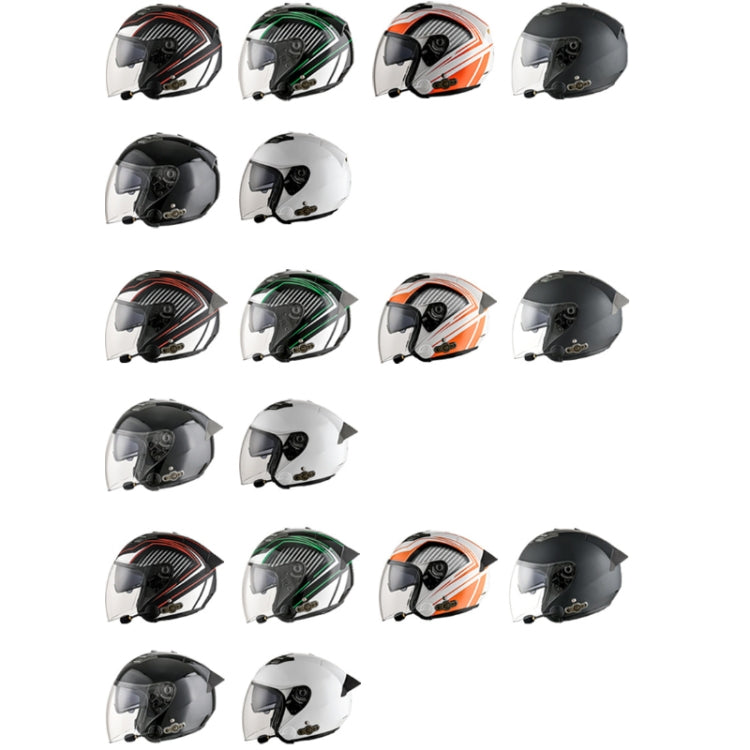 KUQIBAO Motorcycle Smart Bluetooth Sun Protection Double Lens Safety Helmet, Size: M(Matte Black Phantom Fiber) - free shipping - PMC TechLife - Order now!