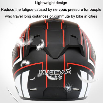 KUQIBAO Motorcycle Smart Bluetooth Sun Protection Double Lens Safety Helmet, Size: L(White) - Helmets by KUQIBAO | Online Shopping South Africa | PMC Jewellery | Buy Now Pay Later Mobicred