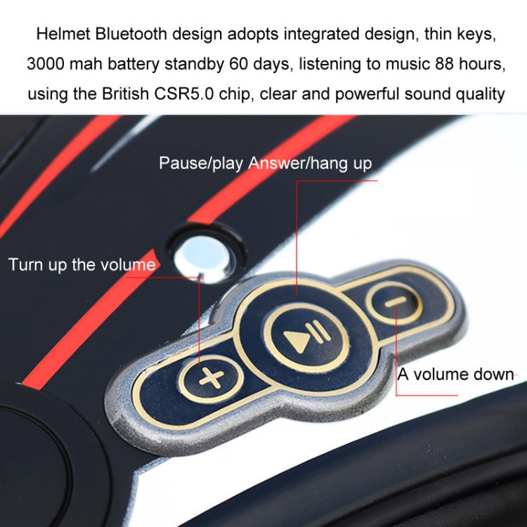 KUQIBAO Motorcycle Bluetooth Headset Double Lens Helmet With Braid, Size: XL(Bright Black Phantom Fiber) - free shipping - PMC TechLife - Order now!