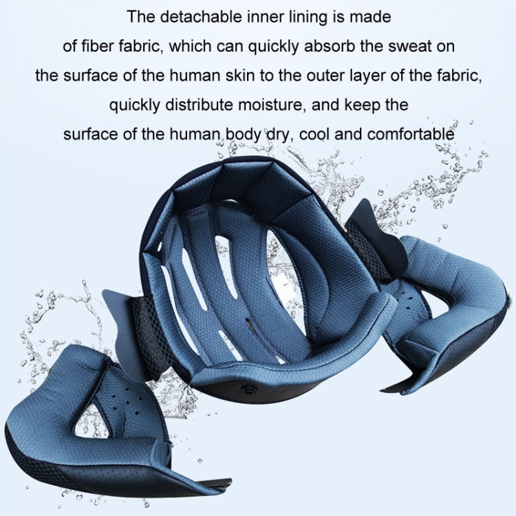 KUQIBAO Motorcycle Bluetooth Headset Double Lens Helmet With Braid, Size: XL(Bright Black Phantom Fiber) - free shipping - PMC TechLife - Order now!