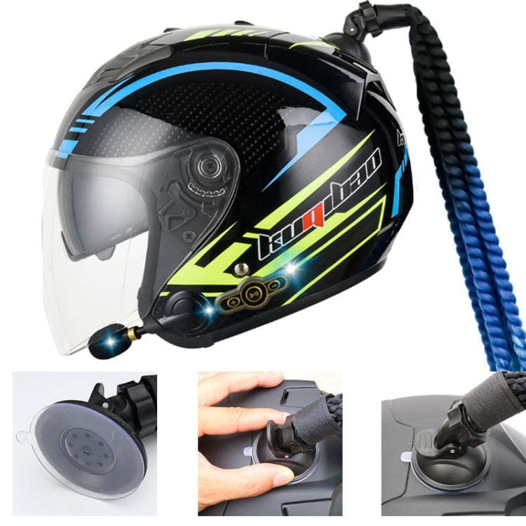 KUQIBAO Motorcycle Bluetooth Headset Double Lens Helmet With Braid, Size: XL(Bright Black Phantom Fiber) - free shipping - PMC TechLife - Order now!